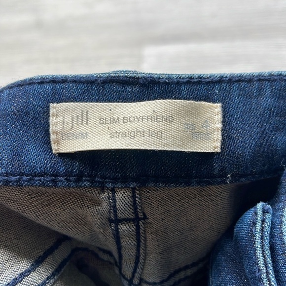 NWT J.Jill Slim Boyfriend Straight Leg Jeans Size 4Petite - Picture 2 of 7
